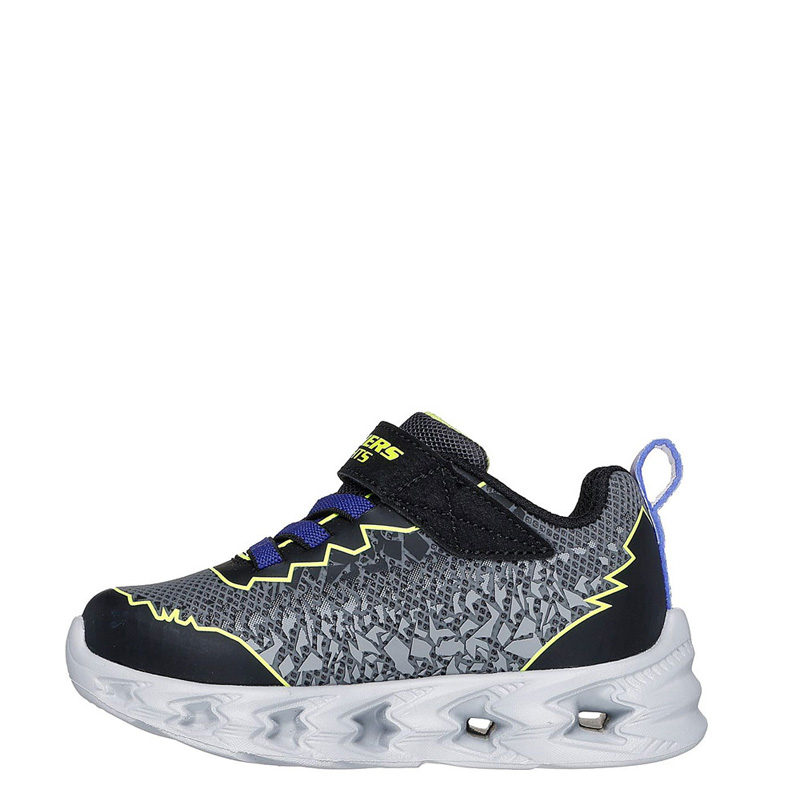 Skechers S Lights: Vortex 2.0-Zorento (400603N-BKYL)ΒΡΕΦΙΚΑ ΠΑΠΟΥΤΣΙΑ ΦΩΤΙΖΟΜΕΝΑ ΓΚΡΙ/ΜΑΥΡΟ