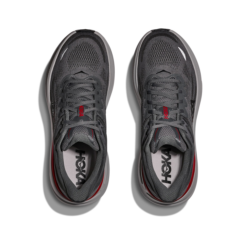 HOKA BONDI 9 (1162011-SRYT)ΑΝΔΡΙΚΑ ΠΑΠΟΥΤΣΙΑ RUNNING SATELLITE GREY / OUTER ORBIT