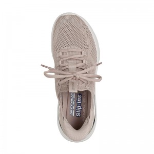 Skechers Slip-Ins Engineered Knit Lace (117617-TPE)ΓΥΝΑΙΚΕΙΑ ΠΑΠΟΥΤΣΙΑ ΜΠΕΖ