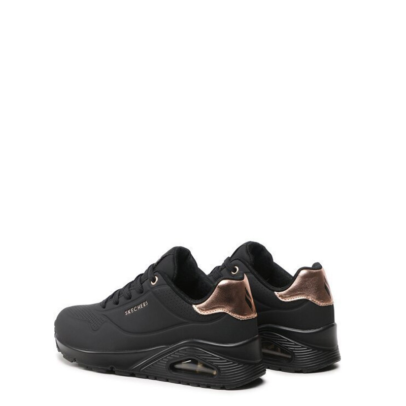 SKECHERS UNO-GOLDEN AIR (177094-BBK)ΓΥΝΑΙΚΕΙΑ ΠΑΠΟΥΤΣΙΑ ΜΑΥΡΑ/ΧΡΥΣΟ