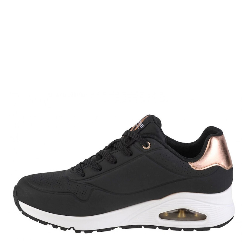 SKECHERS UNO-GOLDEN AIR (177094-BLK)ΓΥΝΑΙΚΕΙΑ ΠΑΠΟΥΤΣΙΑ ΜΑΥΡΟ/ΛΕΥΚΟ/ΧΡΥΣΟ