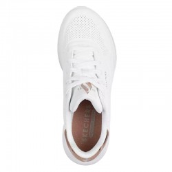 SKECHERS Uno Lite - Shimmer Along Slip-On (177291-WHT)ΓΥΝΑΙΚΕΙΑ ΠΑΠΟΥΤΣΙΑ ΛΕΥΚΟ/ΧΡΥΣΟ