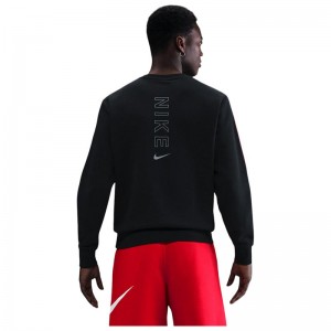 Nike Crew Fleece Sweatshirt (IH4286-010)Ανδρικη Φουτερ Μπλουζα Μαυρη Nike Crew Fleece Sweatshirt (IH4286-010)Ανδρικη Φουτερ Μπλουζα Μαυρη
