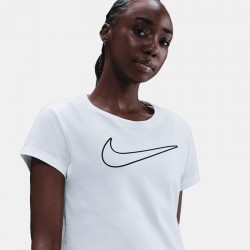 Nike Sportswear Graphic Tee (HV5002-100)Γυναικείο T-Shirt WHITE/BLACK