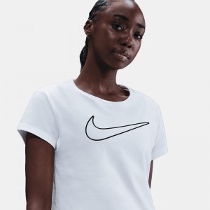 Nike Sportswear Graphic Tee (HV5002-100)Γυναικείο T-Shirt WHITE/BLACK Nike Sportswear Graphic Tee (HV5002-100)Γυναικείο T-Shirt WHITE/BLACK
