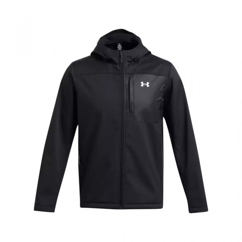 UNDER ARMOUR CGI Shield 2.0 Hooded Jacket (1371587-002)ΑΝΔΡΙΚΟ ΜΠΟΥΦΑΝ ΜΑΥΡΟ