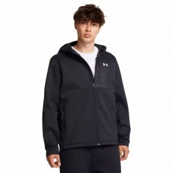 UNDER ARMOUR CGI Shield 2.0 Hooded Jacket (1371587-002)ΑΝΔΡΙΚΟ ΜΠΟΥΦΑΝ ΜΑΥΡΟ