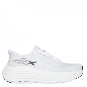 SKECHERS Max Cushioning Endeavour - Hallandale (129473-WBK)ΓΥΝΑΙΚΕΙΑ ΠΑΠΟΥΤΣΙΑ RUNNING ΛΕΥΚΑ