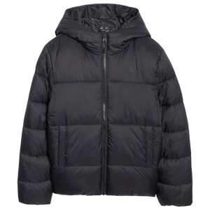4F Down Jacket (4FJWAW25TDJAM620-20S)ΠΑΙΔΙΚΟ ΜΠΟΥΦΑΝ ΜΑΥΡΟ