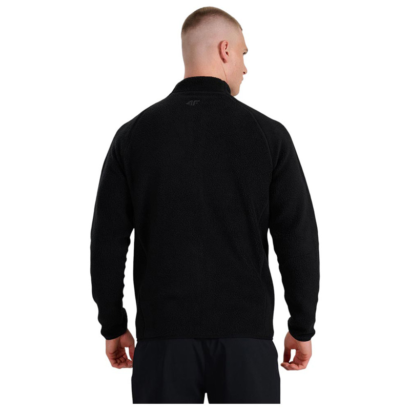 4F JACKET FLEECE (4FWAW25TFLEM339-20S)ΑΝΔΡΙΚΗ ΖΑΚΕΤΑ ΜΑΥΡΗ