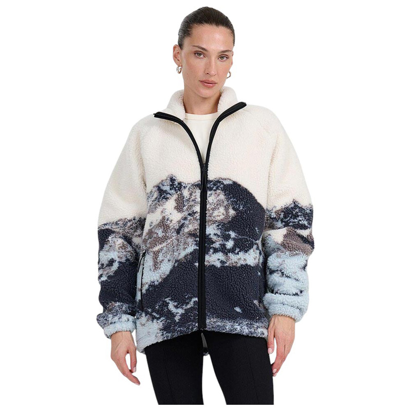4F Unisex oversize sherpa fleece (4FWAW25TFLEU351-90A)ΜΠΟΥΦΑΝ UNISEX multicolor