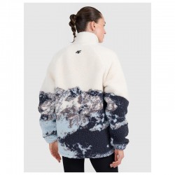 4F Unisex oversize sherpa fleece (4FWAW25TFLEU351-90A)ΜΠΟΥΦΑΝ UNISEX multicolor