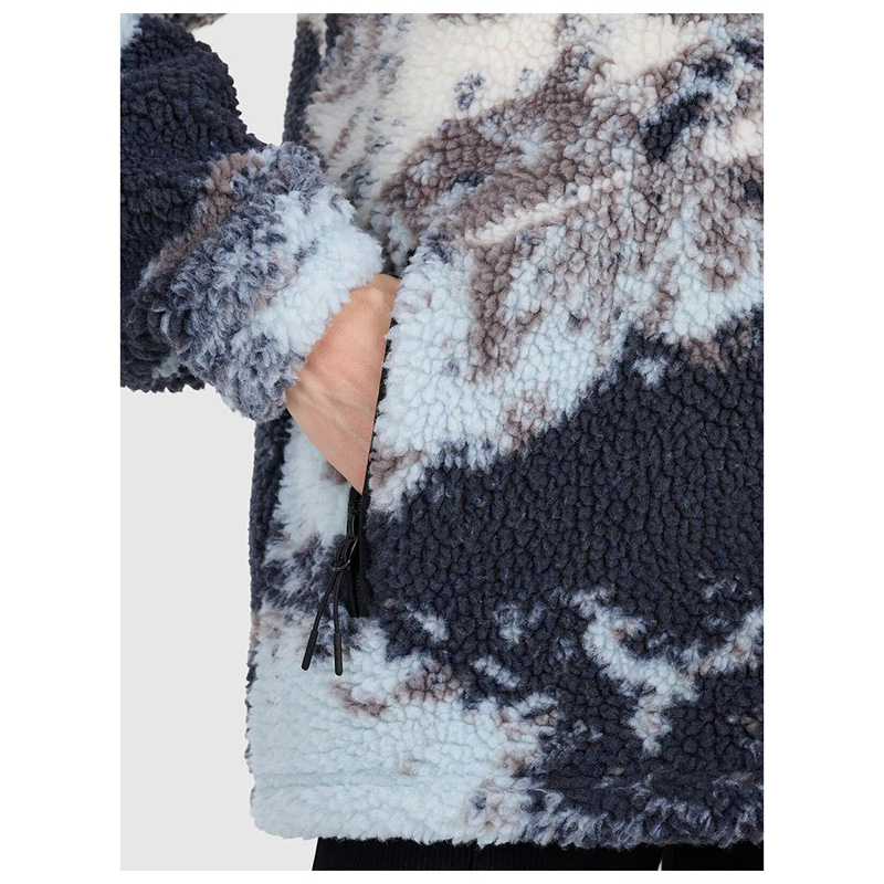 4F Unisex oversize sherpa fleece (4FWAW25TFLEU351-90A)ΜΠΟΥΦΑΝ UNISEX multicolor