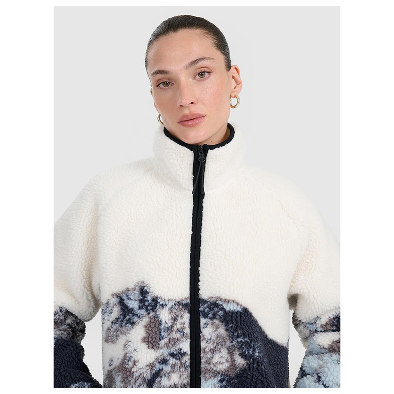 4F Unisex oversize sherpa fleece (4FWAW25TFLEU351-90A)ΜΠΟΥΦΑΝ UNISEX multicolor
