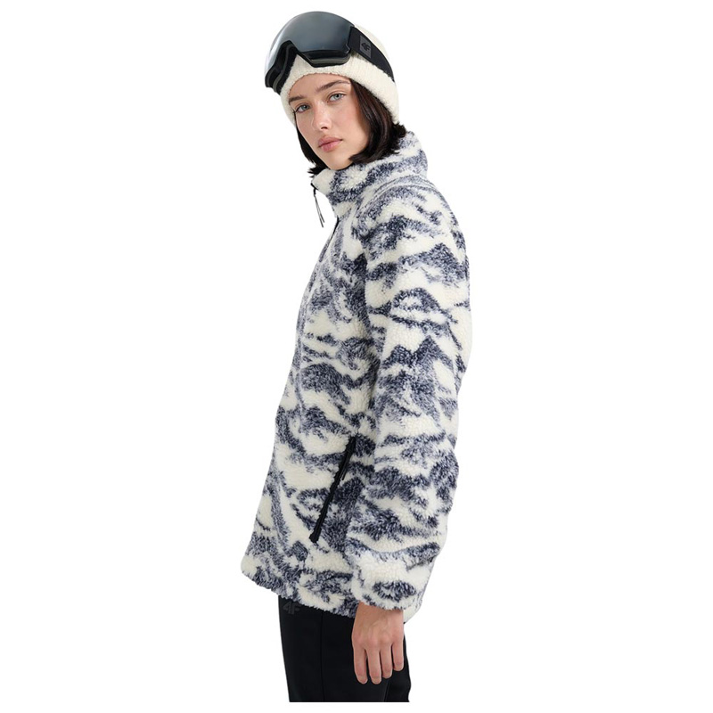 4F Unisex oversized sherpa fleece (4FWAW25TFLEU352-12A)ΜΠΟΥΦΑΝ UNISEX CREME ALLOVER 4F Unisex oversized sherpa fleece (4FWAW25TFLEU352-12A)ΜΠΟΥΦΑΝ UNISEX CREME ALLOVER