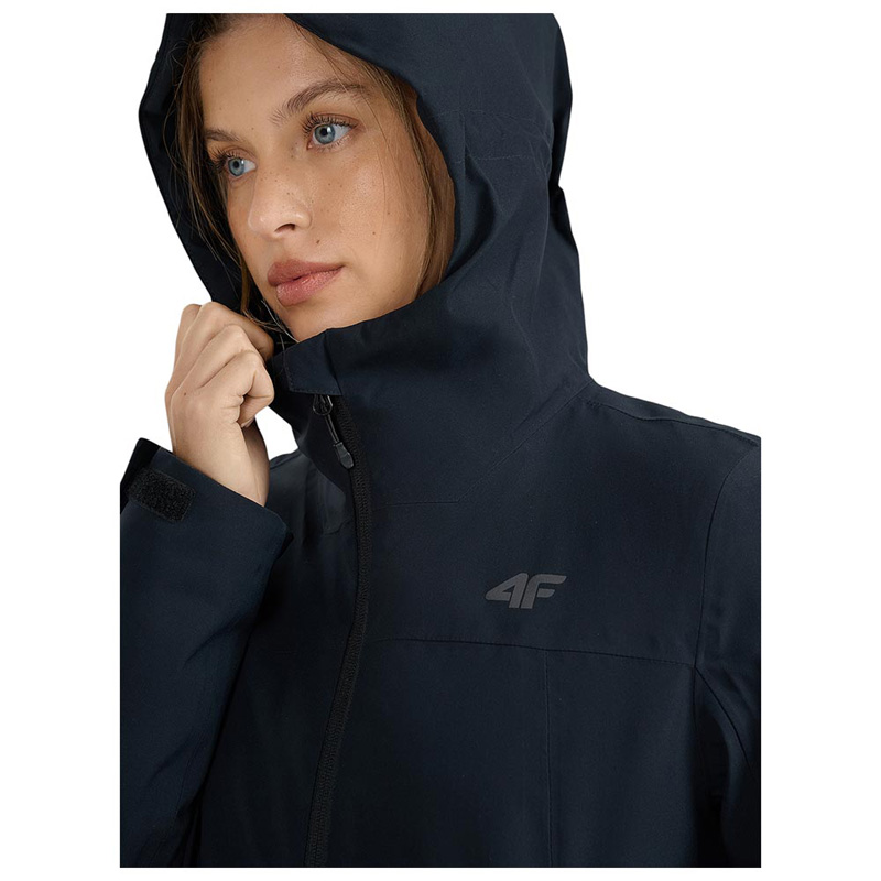 4F Technical Jacket WMNS (4FWAW25TTJAF0807-20S)ΓΥΝΑΙΚΕΙΟ ΜΠΟΥΦΑΝ ΓΙΑ ΣΚΙ ΜΑΥΡΟ