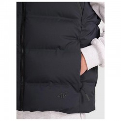 4F Vest Jacket (4FWAW25TVJAM226-20S)Ανδρικό αμάνικο μπουφάν ΜΑΥΡΟ