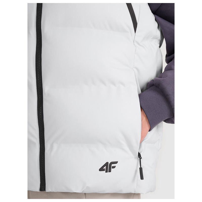 4F Vest Jacket (4FWAW25TVJAM226-27S)Ανδρικό αμάνικο μπουφάν COLD LIGHT GREY