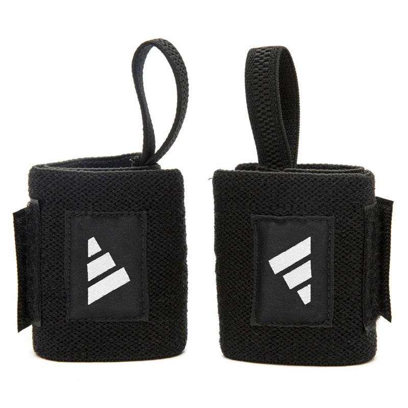 Adidas Wrist Wraps (ADAC-13100-NL-BLACK)ΠΕΡΙΚΑΡΠΙΑ ΜΑΥΡΑ 2 ΤΕΜΑΧΙΑ
