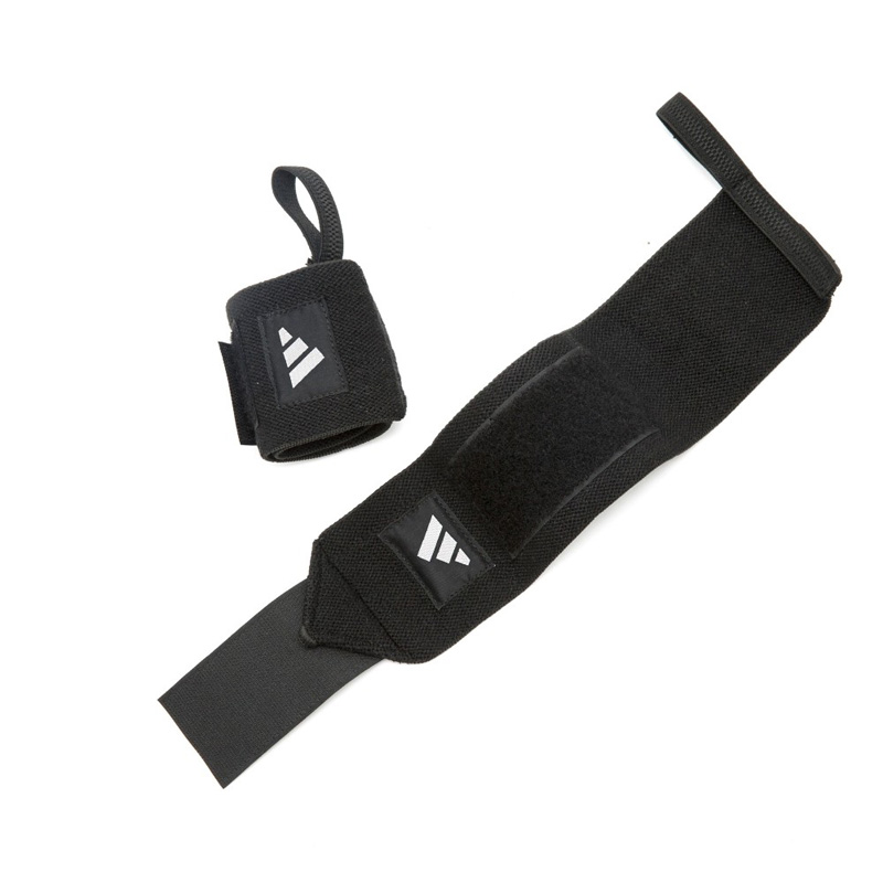 Adidas Wrist Wraps (ADAC-13100-NL-BLACK)ΠΕΡΙΚΑΡΠΙΑ ΜΑΥΡΑ 2 ΤΕΜΑΧΙΑ