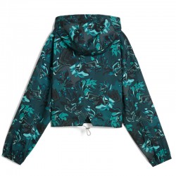 PUMA ESSENTIALS WOVEN JACKET (527493-75)ΓΥΝΑΙΚΕΙΑ ΖΑΚΕΤΑ ΠΡΑΣΙΝΗ ΜΕ ΚΟΥΚΟΥΛΑ