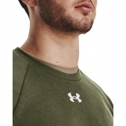 Under Armour Rival Fleece Crew (1379755-390)ΑΝΔΡΙΚΗ ΦΟΥΤΕΡ ΜΠΛΟΥΖΑ Marine OD Green/White