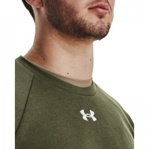 Under Armour Rival Fleece Crew (1379755-390)ΑΝΔΡΙΚΗ ΦΟΥΤΕΡ ΜΠΛΟΥΖΑ Marine OD Green/White Under Armour Rival Fleece Crew (1379755-390)ΑΝΔΡΙΚΗ ΦΟΥΤΕΡ ΜΠΛΟΥΖΑ Marine OD Green/White