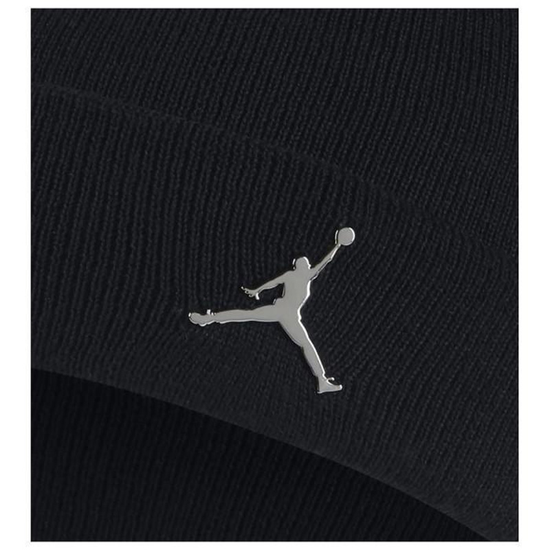 JORDAN CUFFED BEANIE kids (9A0063-023)ΠΑΙΔΙΚΟ ΣΚΟΥΦΑΚΙ ΜΑΥΡΟ