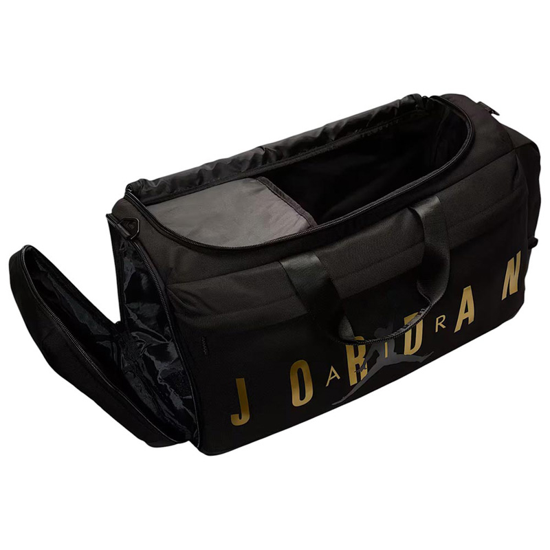 Jordan Air Duffle Bag 81L (LM0920-K5X)Τσάντα Ώμου για Γυμναστήριο BLACK/GOLD 81 ΛΙΤΡΑ