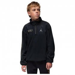 JORDAN JDB MOUNTAINSIDE POLAR FLC HZ (95F339-023)ΠΑΙΔΙΚΗ ΦΟΥΤΕΡ ΜΠΛΟΥΖΑ BLACK/GOLD