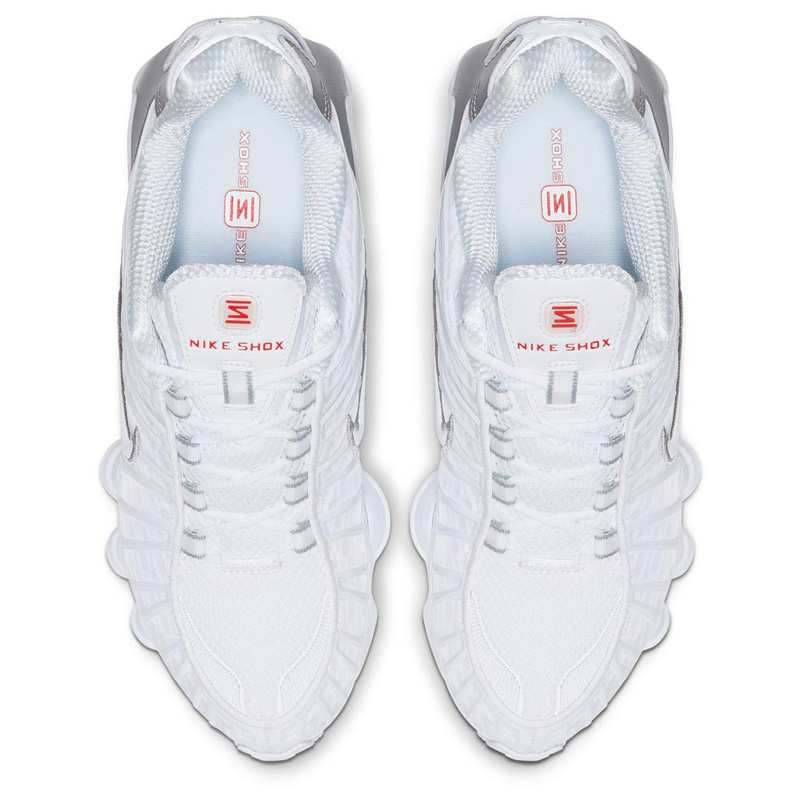 Nike Shox TL (AR3566-100)Λευκό/Metallic Silver/Max Orange/Λευκό