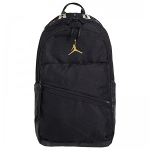 JORDAN JAM AIR PATROL BACKPACK 29L (MA0924-K5X)ΤΣΑΝΤΑ ΠΛΑΤΗΣ BLACK/GOLD 29 ΛΙΤΡΑ