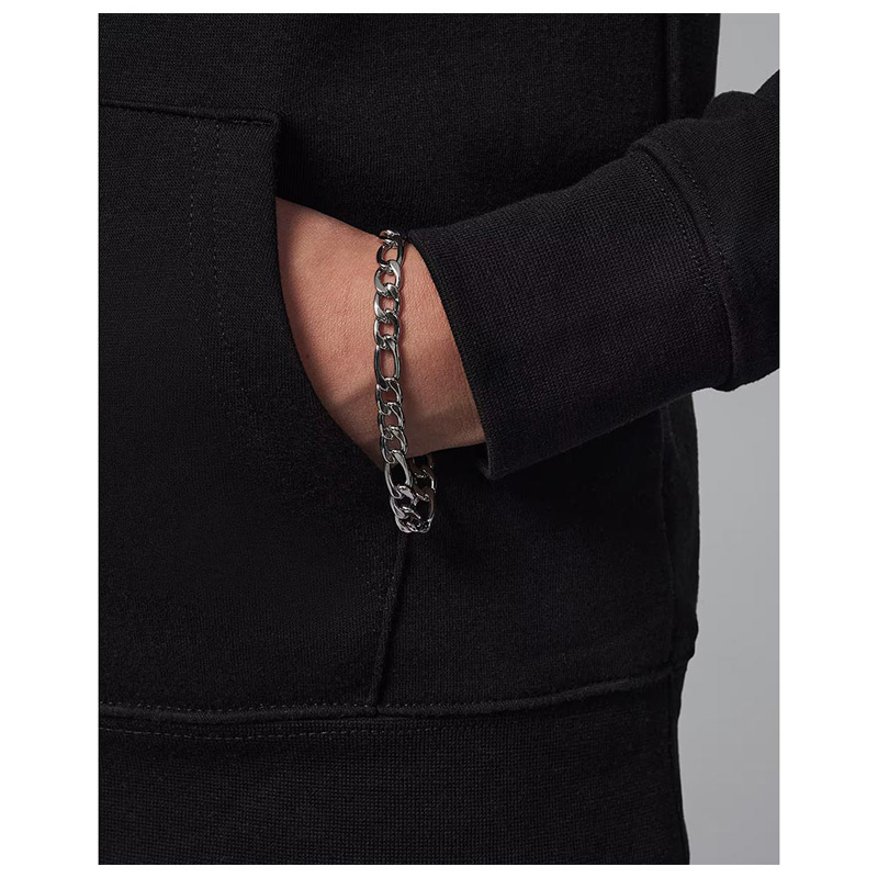 JORDAN JDB MJ BASELINE FLEECE PO HOODIE (95D665-023)ΠΑΙΔΙΚΗ ΦΟΥΤΕΡ ΜΠΛΟΥΖΑ ΜΑΥΡΗ