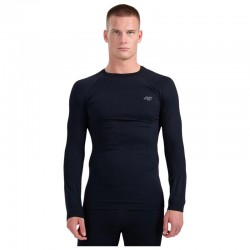 4F Ανδρική μακρυμάνικη ισοθερμική μπλούζα ΜΑΥΡΗ (4FWAW25USEAM233-20S)