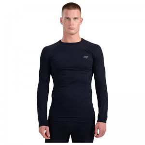 4F Ανδρική μακρυμάνικη ισοθερμική μπλούζα ΜΑΥΡΗ (4FWAW25USEAM233-20S)