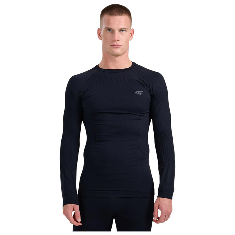 4F Ανδρική μακρυμάνικη ισοθερμική μπλούζα ΜΑΥΡΗ (4FWAW25USEAM233-20S)