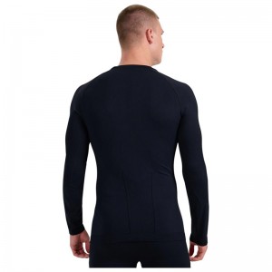 4F Ανδρική μακρυμάνικη ισοθερμική μπλούζα ΜΑΥΡΗ (4FWAW25USEAM233-20S)