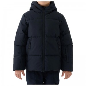 4F Παιδικό μπουφάν Technical Jacket ΜΑΥΡΟ ΑΔΙΑΒΡΟΧΟ (4FJWAW25TTJAM0822-20S)