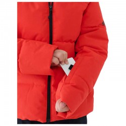 4F Παιδικό μπουφάν Technical Jacket ΚΟΚΚΙΝΟ ΑΔΙΑΒΡΟΧΟ (4FJWAW25TTJAM0822-62S)