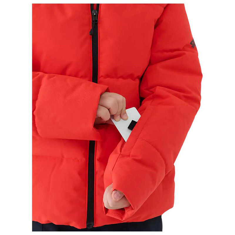 4F Παιδικό μπουφάν Technical Jacket ΚΟΚΚΙΝΟ ΑΔΙΑΒΡΟΧΟ (4FJWAW25TTJAM0822-62S)