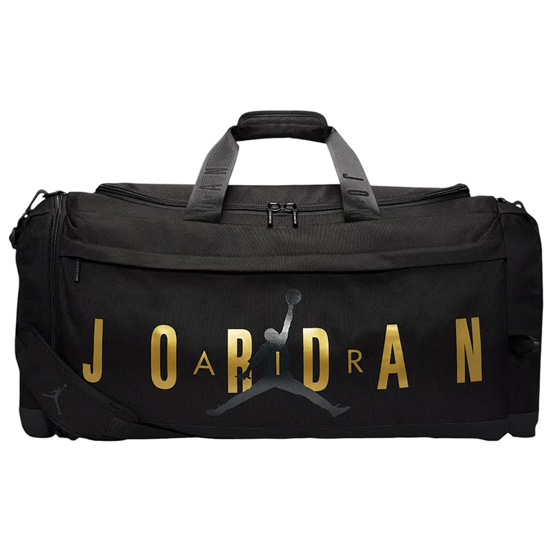 Jordan Air Jordan Duffle Bag 69L (MM0920-K5X)Τσάντα Ώμου για Γυμναστήριο BLACK/GOLD 69 ΛΙΤΡΑ
