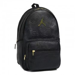 JORDAN Jam Topographic Borough Backpack (MA9005-K5X)ΤΣΑΝΤΑ ΠΛΑΤΗΣ BLACK/GOLD 45X15X30