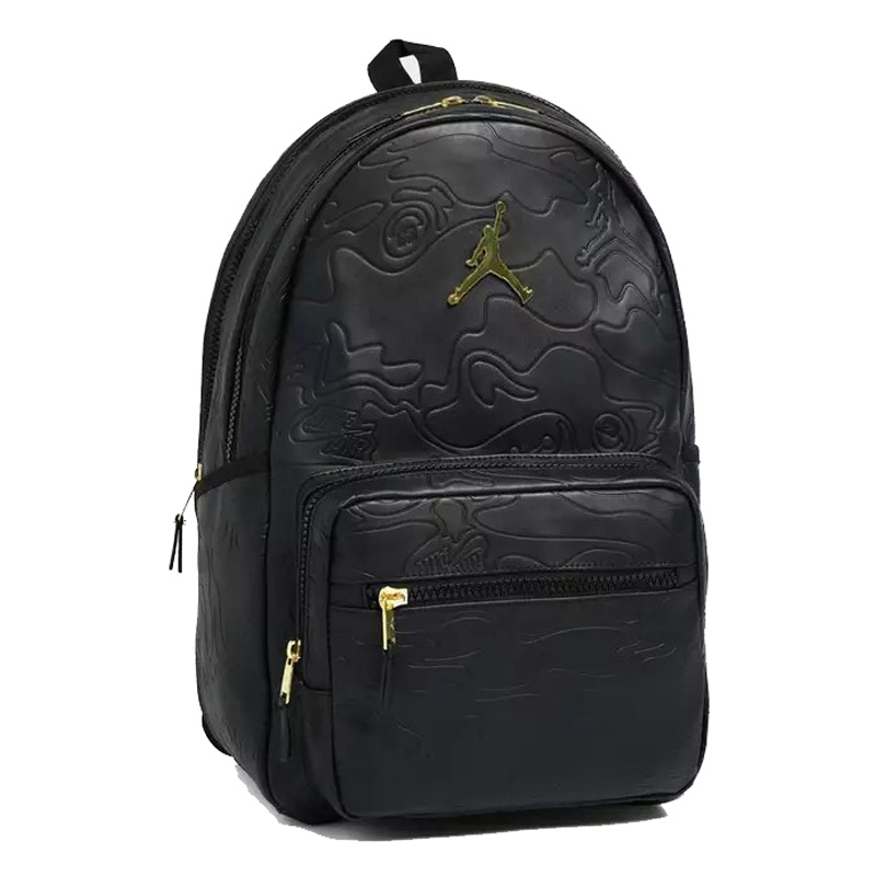 JORDAN Jam Topographic Borough Backpack (MA9005-K5X)ΤΣΑΝΤΑ ΠΛΑΤΗΣ BLACK/GOLD 45X15X30