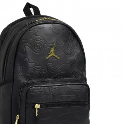 JORDAN Jam Topographic Borough Backpack (MA9005-K5X)ΤΣΑΝΤΑ ΠΛΑΤΗΣ BLACK/GOLD 45X15X30