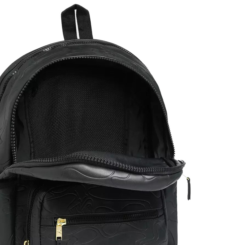 JORDAN Jam Topographic Borough Backpack (MA9005-K5X)ΤΣΑΝΤΑ ΠΛΑΤΗΣ BLACK/GOLD 45X15X30