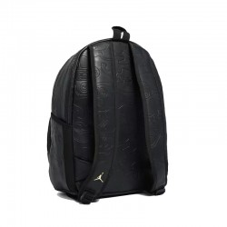 JORDAN Jam Topographic Borough Backpack (MA9005-K5X)ΤΣΑΝΤΑ ΠΛΑΤΗΣ BLACK/GOLD 45X15X30