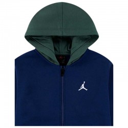 Jordan Brooklyn Fleece Full-Zip Hoodie (95F115-U9J)ΠΑΙΔΙΚΗ ΖΑΚΕΤΑ ΜΕ ΚΟΥΚΟΥΛΑ BLUE VOID
