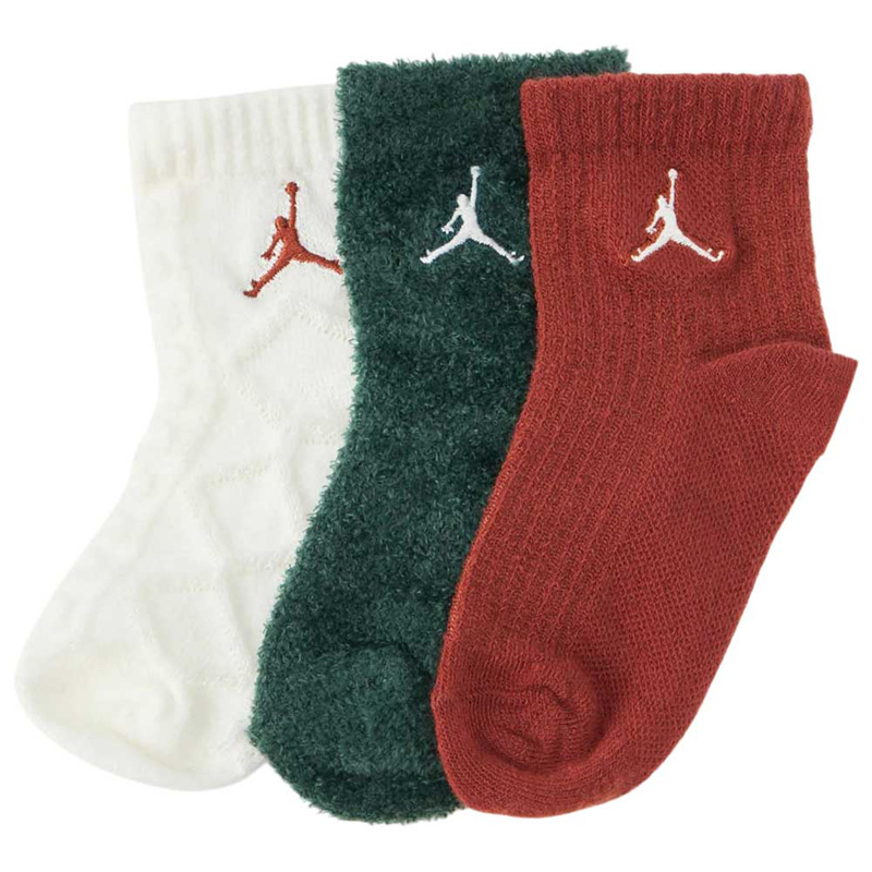 Jordan Soft & Cozy Ankle Socks 3 pairs (NJ0805-782)ΒΡΕΦΙΚΕΣ ΚΑΛΤΣΕΣ ΠΟΛΥΧΡΩΜΕΣ 3 ΤΕΜΑΧΙΑ