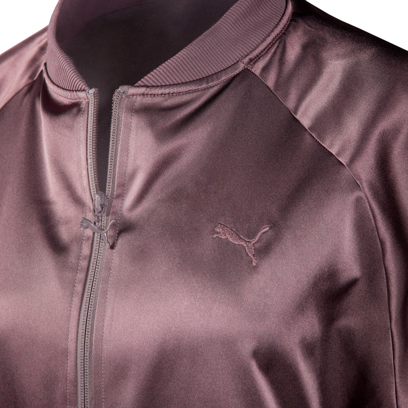 PUMA ESSENTIALS SATIN BOMBER (690346-88)ΓΥΝΑΙΚΕΙΑ ΖΑΚΕΤΑ Raisin