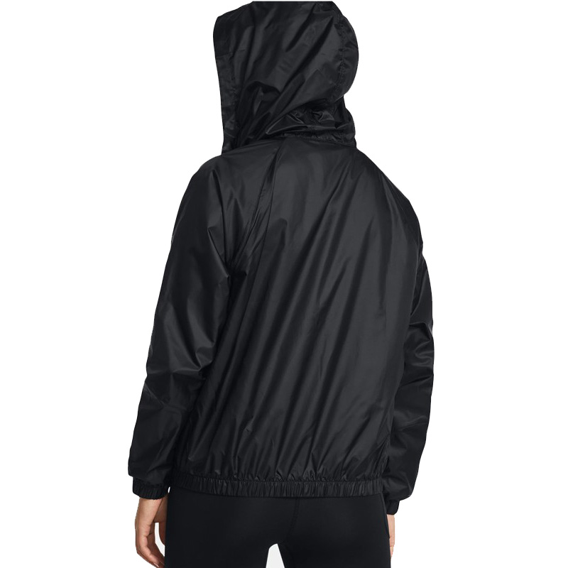 Under Armour Γυναικείο Μπουφάν Running Αντιανεμικό Μαύρο (1382698-001)